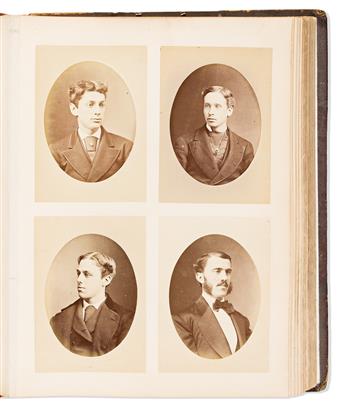 (CONNECTICUT.) Photograph album for the Yale University Class of 1872.